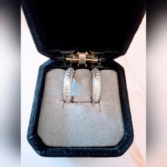 Christian Dior Crystal Hoop Earrings – Authentic Timeless Luxury - Picture 9 of 9